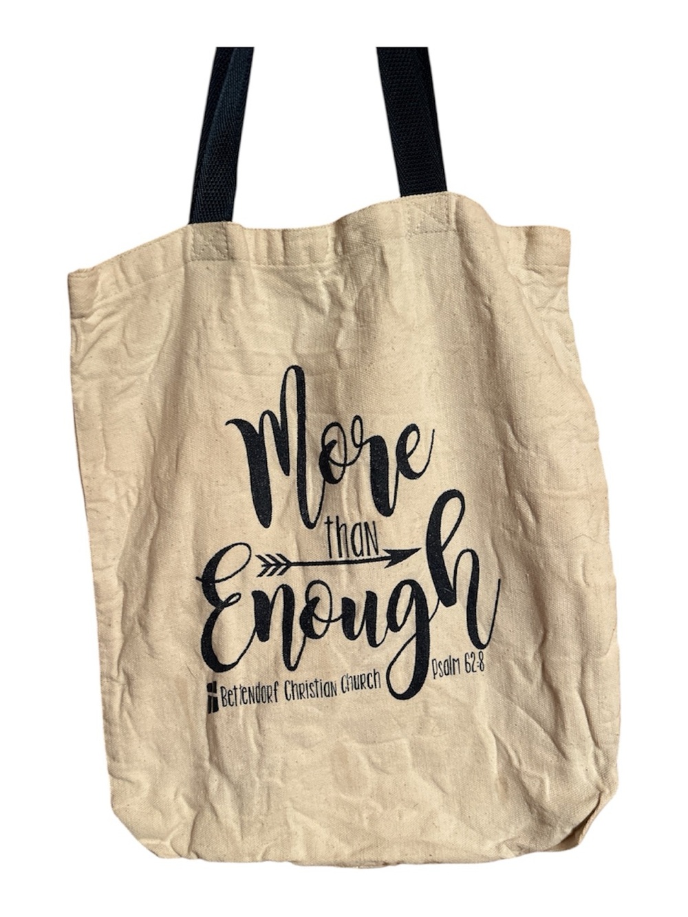 FREE with BUNDLE More Than Enough Psalm 62:8 Canvas Tote Bag